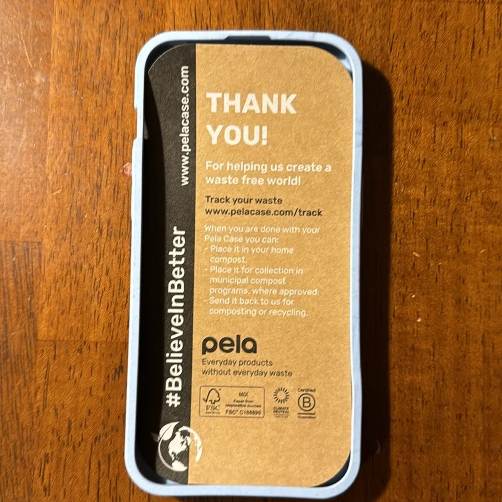 Pela Eco-Friendly Blue Phone Case with Bunny Design